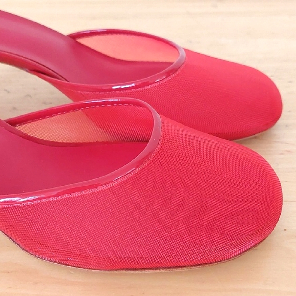 Reformation Red Mesh Sandals - Picture 11 of 15